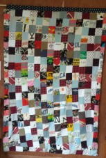Nick's quilt as wallhanging in quilt exhibit